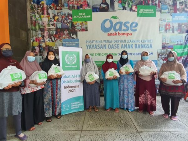 ZAKAT AL FITR DISTRIBUTION INDONESIAN 2021 HUMAN APPLE AUSTRALIA
